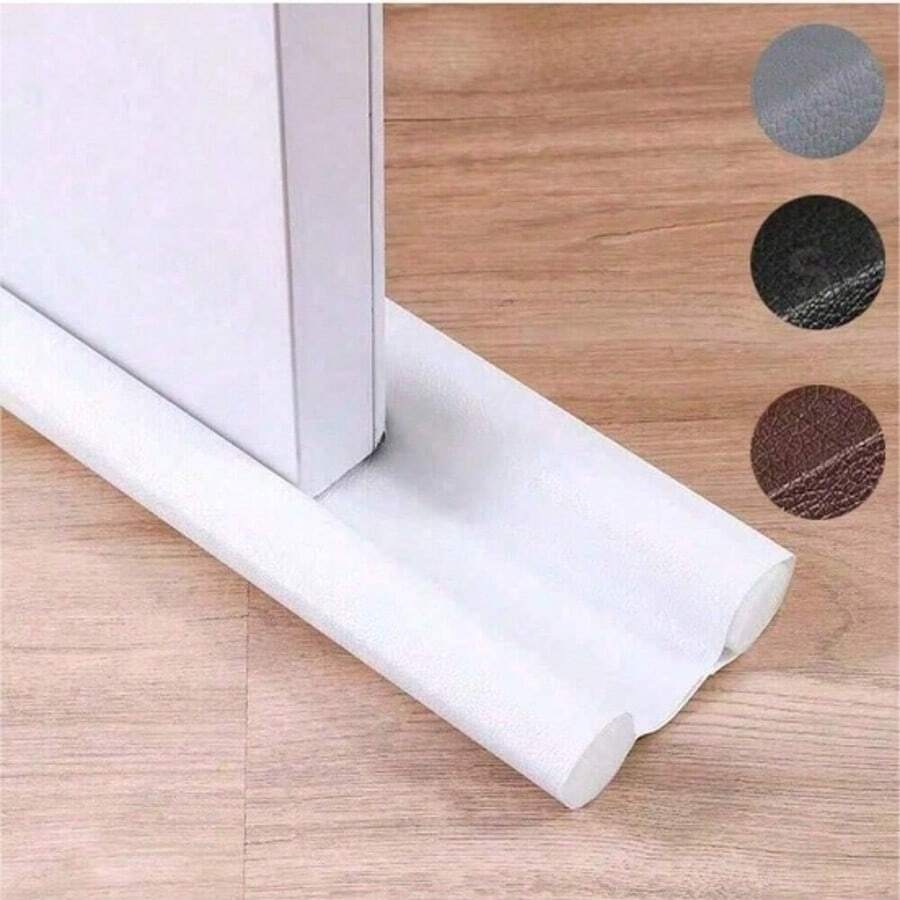 1条96厘米/36.6英寸柔性不粘门底密封条，防风门底密封，隔音门底清洁，防尘防虫粘合隔热。适用于玻璃门、安全门、木门和卧室门，提供有效的隔音和防风保护。 - 彩色 - 查看 1