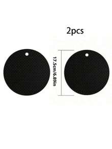 4pcs Silicone Heat Resistant Pads - Heat Resistant Non-Slip Pot Holders, Kitchen Trivet Mats, Durable Washable Silicone Pads, Multipurpose Bottle Opener And Coasters - Multicolor - View 13