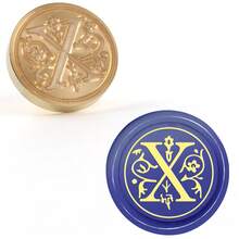 BAOFALI 1 PC Medieval Initial Alphabet Wax Sealing Stamps, Brass Head Wooden Handle, For Thanksgiving Card/Envelope/Gift Wrap/Wedding Engagement Party Invitation - Multicolor - View 19