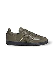 Adidas SAMBA OG W 女款运动鞋 透气吸汗 多功能 弹性好 纯色 Logo 易洗 运动户外 日常上学 橄榄绿 JR8869 - 橄欖綠色 - 查看 3
