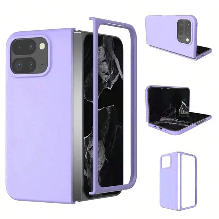 Googe Pixel 10 9 Pro Fold ケース カバー ワイヤレス充電 全面保護 カメラ保護 キズ防止 Googl Pixel 10 Pro Fold 保護ケース Googl Pixel 10 Pro Fold 保護カバー 指紋防止 液晶面保護 傷防止 PC シンプル グーグルピクセル フォールド 10 スマホケース 純色 おしゃれ - パープル - チェックする 1