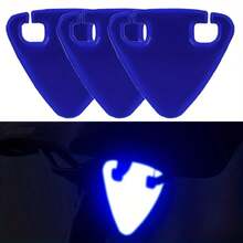 1/3pcs High Visibility Reflective Bicycle Tail Light Stickers, Night Riding Emergency Reflective Warning Stickers, Suitable For Mountain Bike And Road Bike Riding Gear