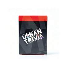 [Urban Trivia Game] Fun Urban Trivia 1 Deck Card Game - 100% Card Stock Material, Engaging Party Game For Ages 14+, Family And Friends Quiz Questions, Party Game Night - 黑色 - 查看 2