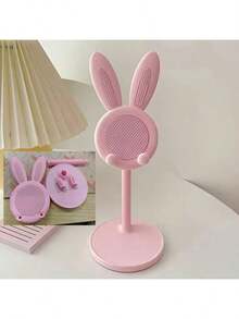 1个可爱手机支架，可调节兔子手机支架，桌面可爱兔子手机支架，兼容所有手机，桌面支架，可爱手机支架，手机配件，办公空间配件，兔子造型，趣味装饰 - 彩色 - 查看 12