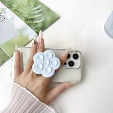1pc Flower Shaped Suction Cup Phone Holder, Silicone Multifunctional Desktop Flower Suction Cup Phone Stand, Adhesive Mobile Phone Holder, Free - Multicolor - View 2