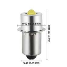 LED Flashlight Bulbs, P13.5S 4-12 Volt, 230LM Flashlight Conversion Replacement Kit, Longer Life And Brighter White Maglight LED Bulbs For 3-16 Cell C/D Flashlights, Headlights,Lamp, Torch - 2 件裝 - 查看 10