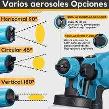Pistola De Pintura Eléctrica Inalámbrico Kingtree Para Pinta Celeste - Azul - Ver 4