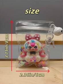 一套星星钥匙扣，坐姿长耳款，精致亮片装饰，可作桌面摆件、汽车装饰、精美包包挂件，适合节日礼物交换、学生奖励、毕业礼物、生日礼物、节日纪念礼物、家庭聚会等场合。 - 彩色 - 查看 5