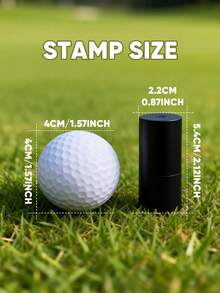 Personalized Golf Ball Stamp With Letter Initials, Birthday Gift, Father's Day Gift, Gift For Golfer, Birthday Gift, Gift For Best Friend, Gift For Boyfriend/Girlfriend, Gift For Her - Black - View 5