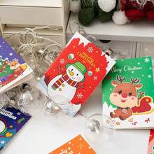24pcs-Christmas Mini Notebook, Christmas Stocking Stuffer, 3.3in*4.7in Christmas Mini Notepad Christmas Theme Pocket Notebook Snowman Santa Claus Pattern Notebook Small Notebook Christmas Party Christmas Gift - Multicolor - View 6