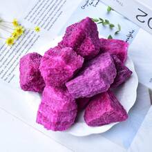 QYDCX Đá Corundum đỏ thô, Corundum đỏ tự nhiên chưa qua xử lý, dùng cho đài phun nước, trang trí nhà cửa, thiền định, cân bằng năng lượng, quấn dây, phù thủy và chữa bệnh Reiki (1,18-1,97 inch) - Corundum đỏ - Xem 2