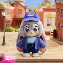 Miniso Caja ciega de peluche de vinilo de la serie residente de Disney Zootopia, con detalles de material de peluche corto y de vinilo con disfraces de personajes, ideal para decoración de escritorio y colección (se envía 1 pieza aleatoria) - Multicolor - Ver 2