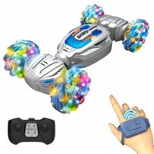 Alta calidad 2,4 GHz 4CH Control remoto multifuncional Stunt Car Twisted Drift Side Driving regalo perfecto para niños - Blanco - Ver 1