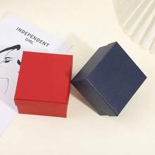 Elegant Jewelry Gift Box, Luxury Nylon Watch Box With Leather Lining, Rectangular Jewelry Display Case For Watches, Rings And Earrings - Unisex Sophisticated Storage Solution, Exquisite New Year And Valentine's Day Gift - Multicolor - View 2