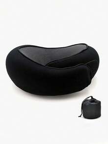 1pc Travel Pillow Neck Cushion, Memory Foam U-Shaped Pillow, Snail Shaped Durable U-Shaped Resilient Memory Foam Travel Pillow, Non-Deformable Airplane Pillow, Neck Pillow, Portable Adjustable Soft Pillow, Nap Sleep Pillow - Multicolor - View 13