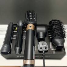 Augustea 五合一热风造型器 - 电动直发器、卷发器、吹风机，女士节日礼物 - 黑色 - 查看 8