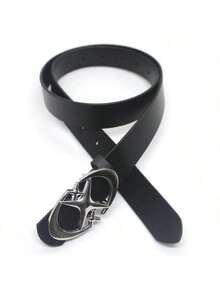 新款时尚Y2K镂空PU皮男士朋克风腰带 - 送礼或个人风格配饰 - 黑色B - 查看 3