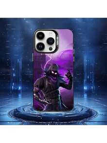 Funda de teléfono Cool F-Compatible Withtnite Game compatible con 16,15,14,13,12,11,Mini,Pro,MAX, cubierta negra mate a prueba de golpes, funda compatible con funda  17 pro max, funda  17 pro, funda  17, funda  16, funda  16 pro max, funda  15 - Z3 - Ver 9
