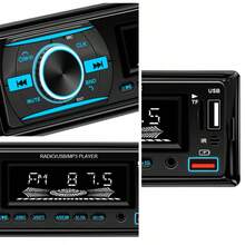 Car Radio Single Din Stereo Player Digital Bluetooth MP3 Player FM Radio Stereo Audio Music USB With In Dash AUX Input