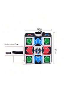 Alfombrilla de baile para niños, antideslizante, con USB, para ordenador - Negro - Ver 5