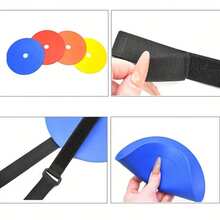 1/4pcs Soccer Goal Training Target, Adjustable Strap Length, Hanging Shot Practice Trainer, Improve Accuracy, Suitable For Soccer, Baseball And Other Sports, Soccer Training Target Disc, Soccer Sports Accessories, Soccer Training Equipment, Durable TPE Material, Improve Hit Rate, Perfect Choice For Soccer Field Equipment, Outdoor Sports Accessories, Outdoor Activities, Sports Equipment, Soccer Gift, Men's Gift, Soccer Matches - Multicolor - View 8