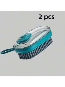 带皂液器的多功能液体清洁刷 - 地毯、地板和浴室的深度擦洗和冲洗工具 - 手动，无需电力，适合家庭和办公室使用，浴室清洁工具 - 彩色 - 查看 14