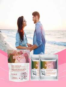 DOWMOO 200g/50g Valentine's Day Couples Hand Molding Powder Set, Suitable For Couples And Families, DIY Plaster Mold Kit, Used To Create Memorable Souvenirs, Hand Molds, Couples. This Product Comes With A Container, But You Will Need To Prepare A Large Capacity Container To Make The Hand Mold. Please Read The Instructions Carefully Before Use, And Do Not Rush To Leave Negative Feedback. Thank You For Your Understanding. - Multicolor - View 9