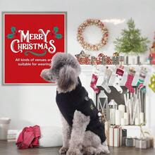 PETCARE - Sueter de Navidad para perro lindo regalo rojo copo de nieve disfraz de Navidad sueteres de punto calido para cachorros chaleco de Navidad para perros pequeños medianos y grandes - XXS (Sugerencia de 1 a 3 libras) + Muñeco de nieve negro - Ver 7