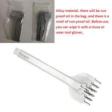 Diamond Hole Punch Tool Set, 3mm 4mm 5mm 6mm White Steel Punch Pliers, 1/2/4/6 Claws, Suitable For Leather Craft DIY