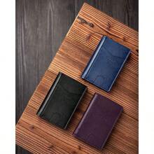 Bifold Front Pocket Slim Wallet RFID Blocking Minimalist Thin Leather Credit Card Holder Wallet For Men And Women C... - Cross Black - View 7