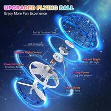 Rotating Anti-Gravity Rebound Flying Toy, USB Interface, LED Lights That Light Up When Motion Is Detected, Floating Flying Ball Toy. The Lightweight Rotating Ball Is Suitable As A Gift For Boys, Girls And Teenagers For Outdoor Activities, And It Doesn't Require Batteries. - 1 CÁI - Xem 3