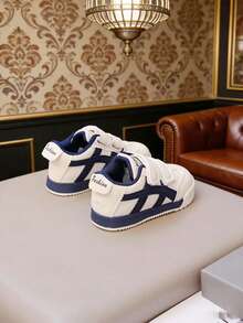 1 Pair Spring/Autumn New Style Kids Magic Tape Sports Shoes, Slip-On Soft Bottom Casual Toddler Sneakers, Fashionable Lightweight Children Tennis Shoes