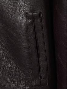 DEEKA 秋冬新款女士时尚夹克，双面仿皮极简欧美风外套 - 棕色 - 查看 9