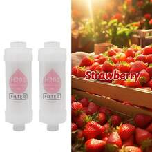 2个家用淋浴过滤器，适用于马桶、热水器、洗衣机，迷你PP棉预过滤器，去除氯气，防止皮肤干燥和脱发，适用于浴室、水龙头，薰衣草、牛奶、茉莉、草莓、玫瑰、樱花香味，圣诞节、新年、生日礼物