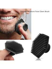 1 pieza Cepillo de aseo portátil de silicona para hombres - Multifunción 5 en 1 para limpieza facial, cepillado, arreglo de barba, baño y masaje corporal - Cerdas suaves de silicona para una limpieza profunda sin irritación - De doble uso como esponja de silicona - Compacto y ligero para bolsas de gimnasio, kits de aseo y mochilas - Una cosita linda y un regalo perfecto para Pascua - Imprescindible para la rutina diaria de aseo de los hombres - Multicolor - Ver 5