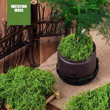 1 Pack 200g Realistic Artificial Green Moss, Durable Plastic, Indoor/Outdoor Decor, Suitable For Glass Containers, Planters And Landscaping, Natural Green Moss Texture, Easy To Install And Maintain, Great For Home And Garden Decor, Plant Moss, Indoor Gardening, Natural Appearance, Easy To Install - Green - View 9