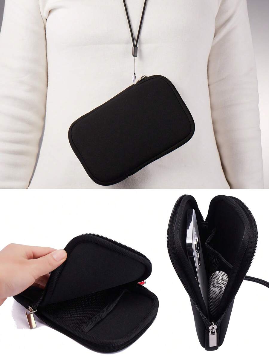 Crossbody Phone Organizer Pouch Lightweight Coin Purse Card Holder With Lanyard Suitable For Elderly And Children For Women For Men Money Wallet Mini Wallet Purse Wallet Small Wallet Travel Essential - Multicolor - View 1