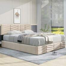Bed Frames - Beige - View 1