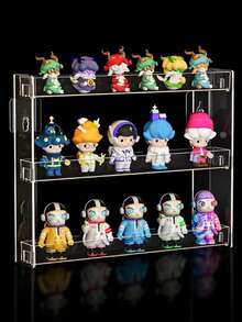 Giá đựng đồ trang điểm 3 tầng treo tường, kệ nổi trong suốt bằng acrylic với lớp keo chống trượt, giá trưng bày kính mắt thời trang, hộp đựng sơn móng tay. - Nhiều màu - Xem 6