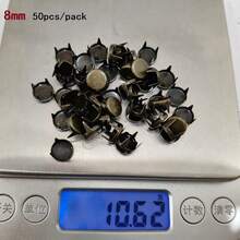 50/100pcs Round Brass 4 Claw Flat Rivets Studs 3/4/5/6/7/8/9/10mm For Leather Craft Costumes Bags Belts Shoes DIY Punk Goth Spike - Multicolor - View 12