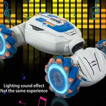 Alta calidad 2,4 GHz 4CH Control remoto multifuncional Stunt Car Twisted Drift Side Driving regalo perfecto para niños - Blanco - Ver 5