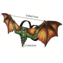 Reptile Harness With Wings - Leather Lizard Leash For Outdoor Travel, Suitable For Chameleons And Small Pets