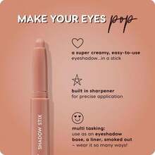 ColourPop Shadow Stix - Cream Eyeshadow Stick With Long-Lasting Color - Multi-Use Cream Makeup With A Built-In Sharpener &Amp; Precise Tip For Easy Application - Friday Feels (005 Oz) - màu đen - Xem 4