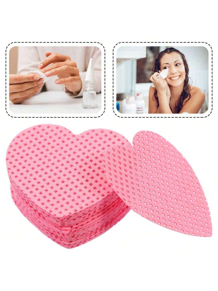 200pcs Unisex Disposable Makeup Remover Pads,Disposable Skin Care Cleansing Bags, Soft Touch And Easy To Use Makeup Remover Water And Nail Polish Remover Wipes, Makeup Remover Pads, Face Wash, Travel Convenience Set, Suitable For Facial Care, Makeup, Skincare, Home Or Travel, Wedding, Party, Birthday, Gifts For Ladies, Best Friends, Teachers, New Year, Christmas, Halloween - Hồng - Xem 1
