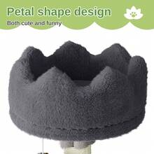 DOGAT Tall Cat Tree Tower 162cm 64 Inch Large Multi Level Indoor Cat Tree With Scratching Posts Condos Hammock Crown Bed Activity Centre For Kittens Multiple Cats And Apartments - Grey - Grey - View 8
