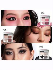 ROCK SWEET 5-Color Eye & Brow Palette - Eyebrow Pencil, Eyebrow Powder, Neutral Eyeshadow, Contour And Matte Highlighter, Sweat-Proof (Perfect Gift) - 05 Field Symphony (Red-brown Terracotta)# - View 3