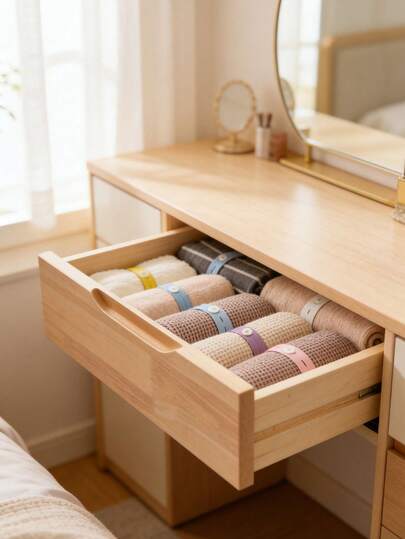 5/20 chiếc Dây buộc đơn giản thời trang, Túi sắp xếp quần áo/chăn, Tiết kiệm không gian hành lý du lịch, Túi nén đóng gói nhiều màu sắc