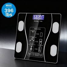Weight Scale Electronic Scale, 396 Pound Digital Bathroom Scale, High-Precision Weight Scale With LCD High-Definition Display And Temperature Display (Switchable Between KG And Scale), Ultra Wide Platform, High-Precision Electronic Weighing - Black Scale - View 9