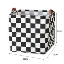 1pc Baby Room Storage Basket, Large Capacity Fabric Storage Bag, Waterproof And Dirt-Resistant Storage Basket, Square Foldable Doll Storage Basket, Laundry Basket For Room Decor - Multicolor - View 12