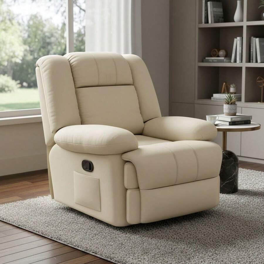 Sofá Reclinable Eléctrico De Masaje Individual Multifunciona - Blanco - Ver 1